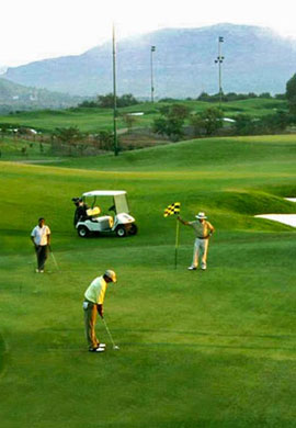 Golfing